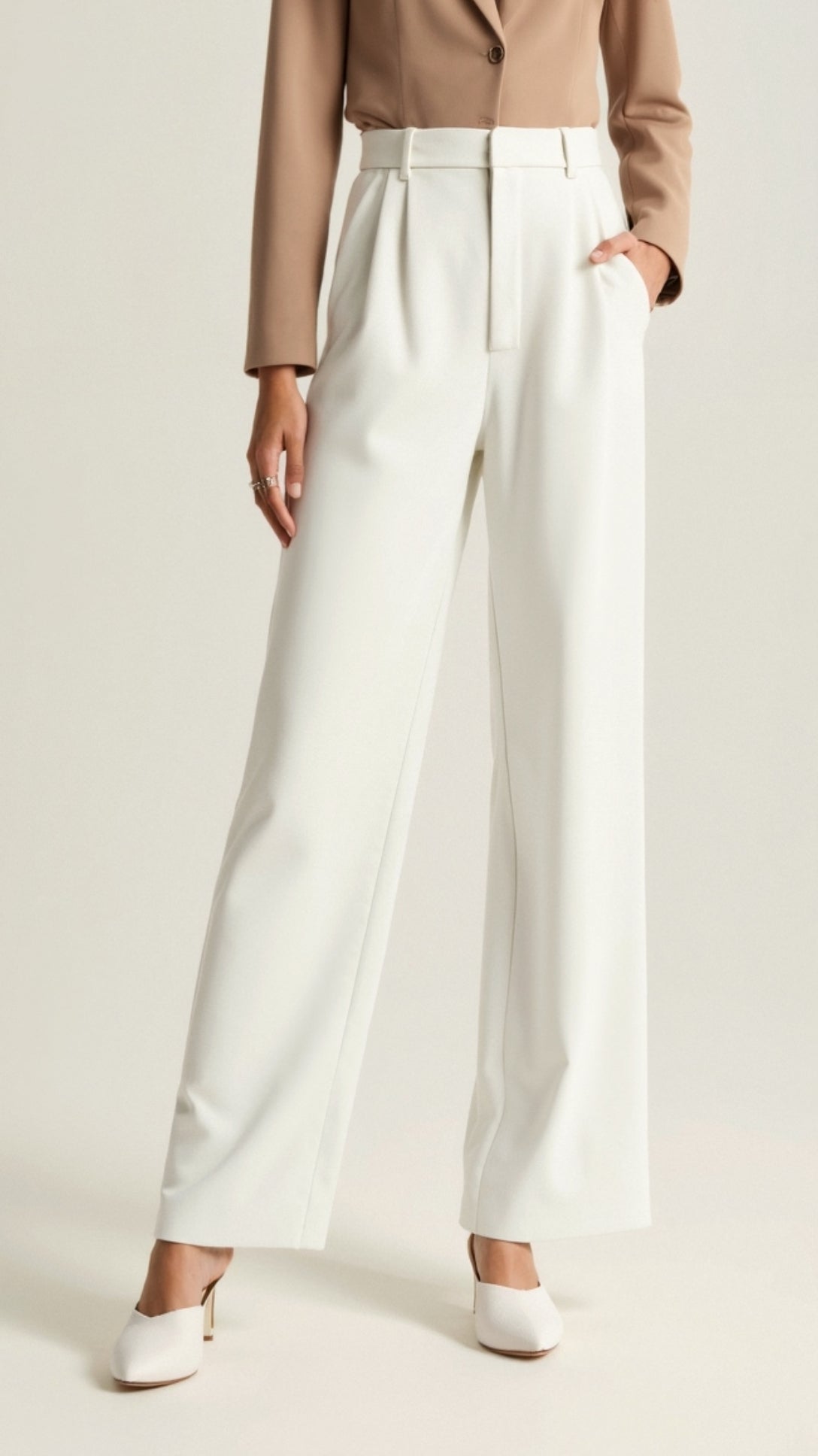 Lavisa - High Waisted Wide Leg Spring Pants