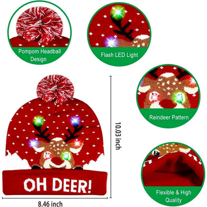 Lavisa - Light Up LED Christmas Knit Hat