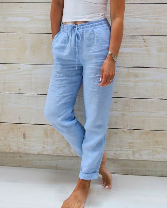 Lavisa - Lightweight Stretchy Pants Flexible Comfort Trousers