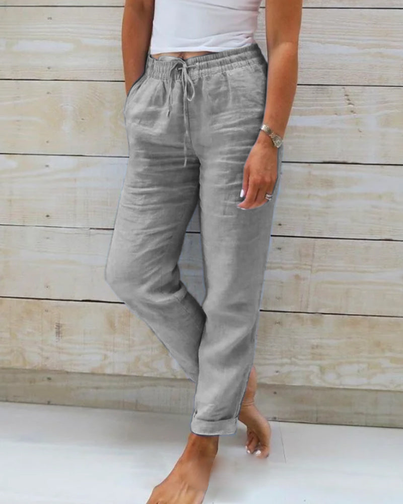 Lavisa - Lightweight Stretchy Pants Flexible Comfort Trousers