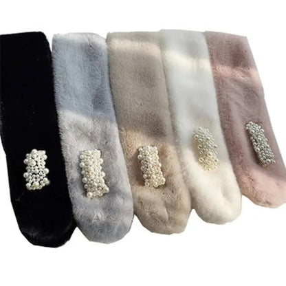 Lavisa - Luxury Faux Fur Pearl Winter Scarf