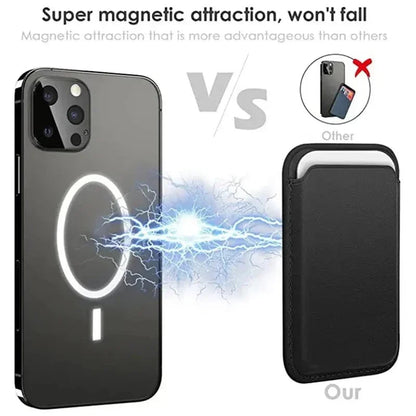 Lavisa - Magnetic Leather Card Holder Wallet for iPhone