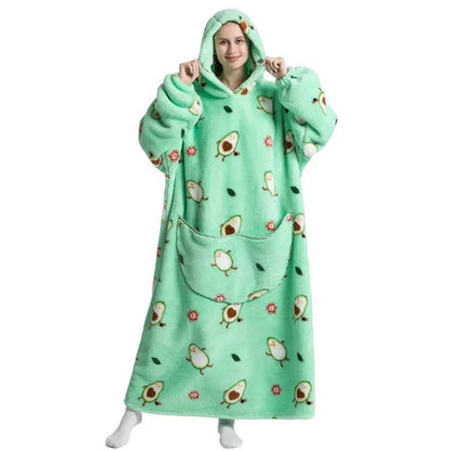 Lavisa - Oversized Wearable Blanket Hoodie with Double Layer Fleece and Sherpa