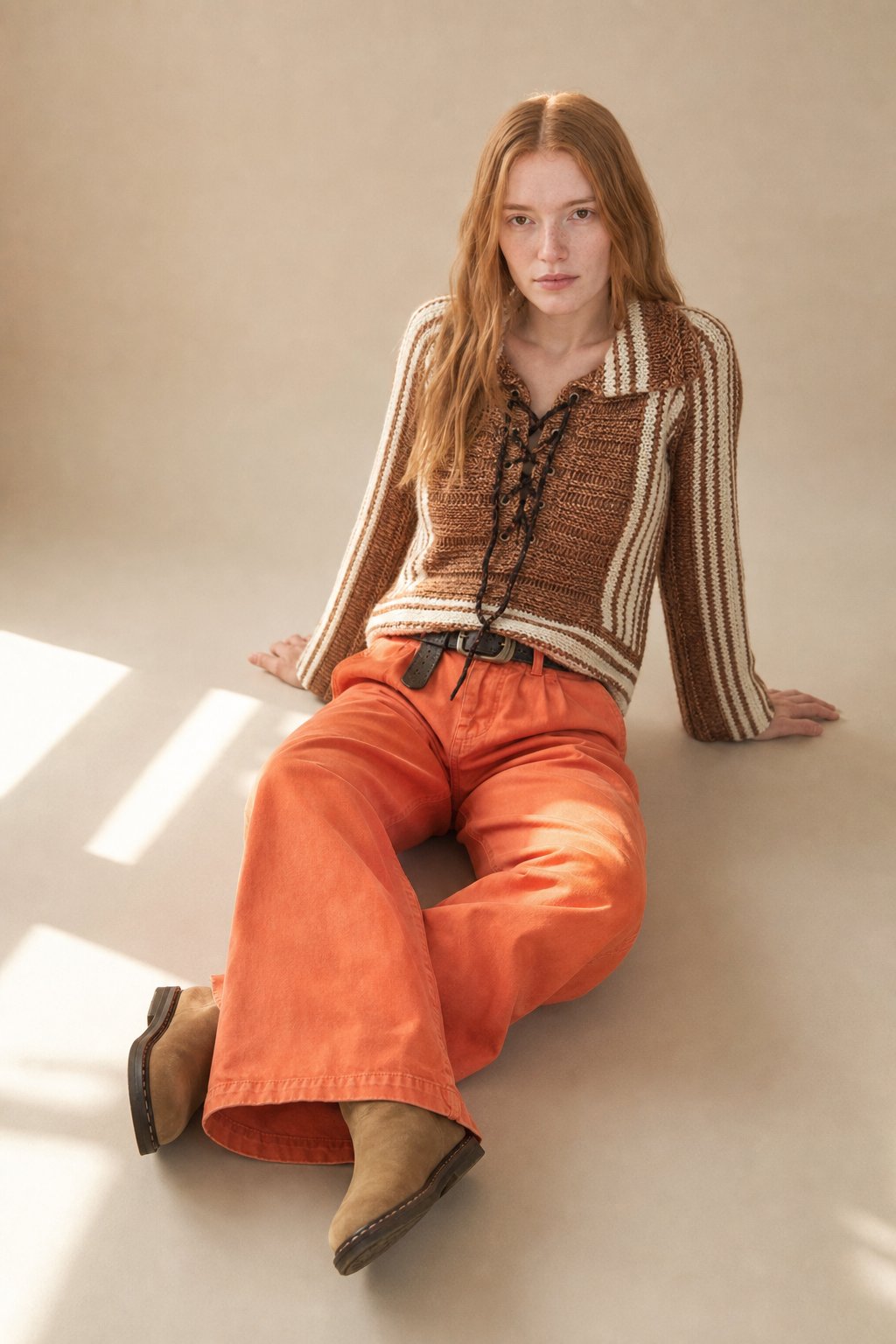 Lavisa - Pleated Wide Leg Denim Jeans
