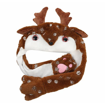Lavisa - Plush Christmas Santa Hat - Festive Holiday Party Accessory