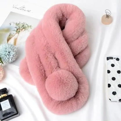 Lavisa - Plush Faux Fur Winter Scarf