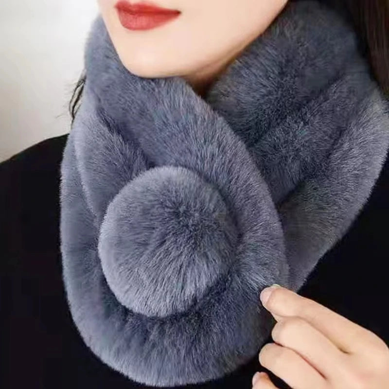 Lavisa - Plush Faux Fur Winter Scarf