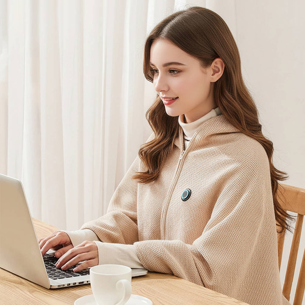 Lavisa - Portable Heated Shawl Blanket with USB Charging and Adjustable Temperature