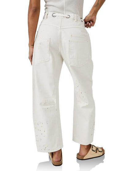 Lavisa - Relaxed Drawstring Cotton Utility Jeans