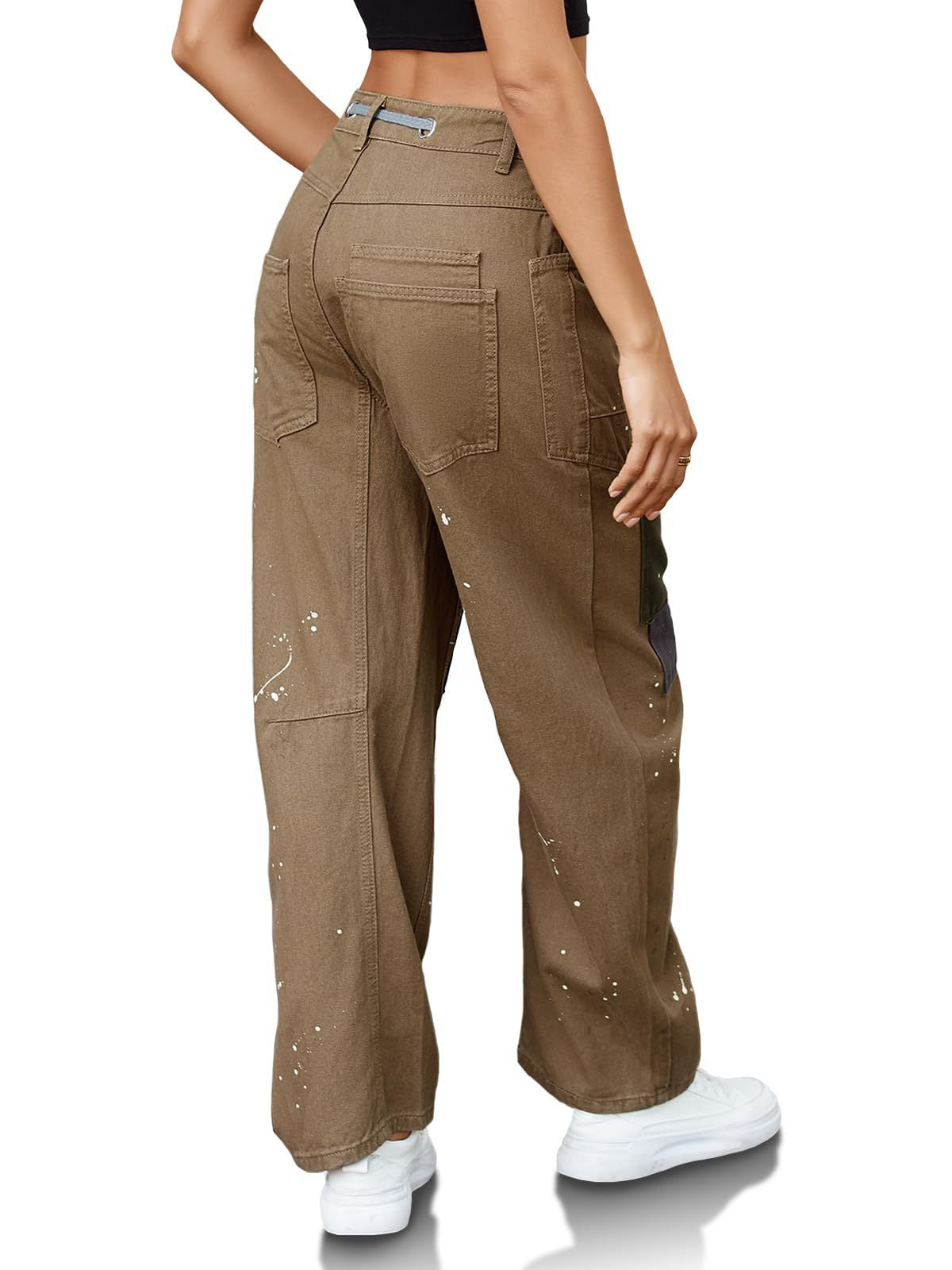 Lavisa - Relaxed Drawstring Cotton Utility Jeans