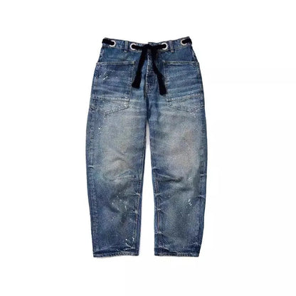 Lavisa - Relaxed Drawstring Cotton Utility Jeans