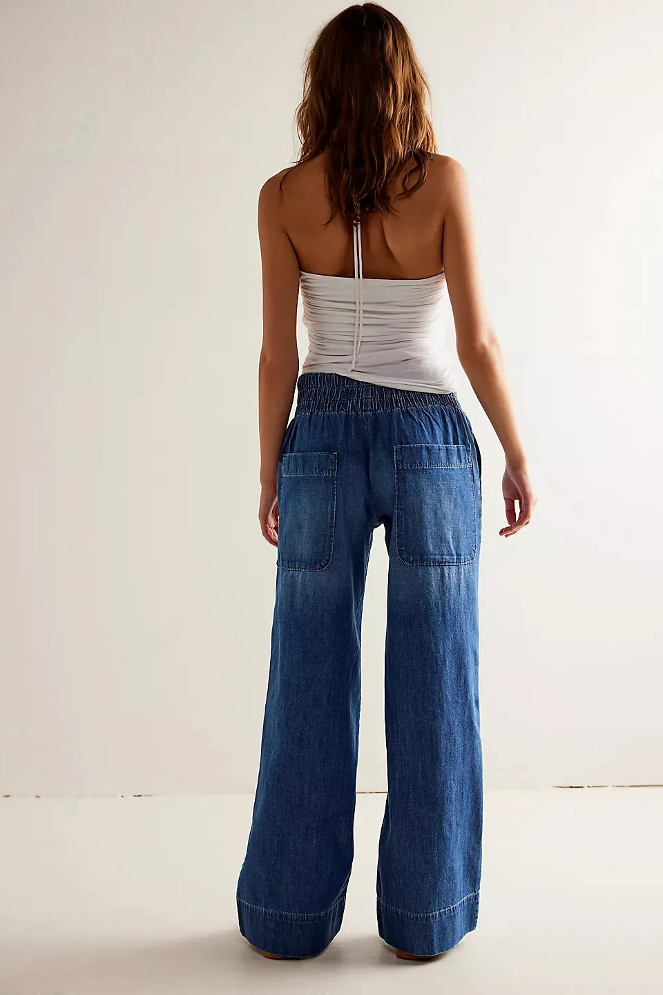 Lavisa - Relaxed High Waisted Loose Fit Wide Leg Jeans