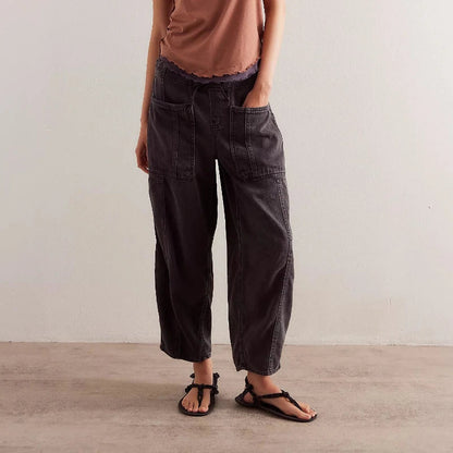 Lavisa - Relaxed Pull-On Cotton Denim Jeans