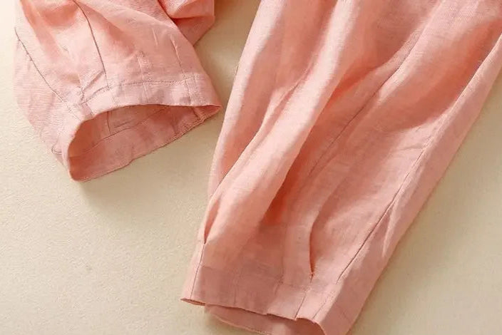 Lavisa - Relaxed Tapered Linen Everyday Trousers