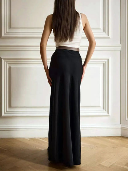 Lavisa - Satin Fishtail Maxi Skirt