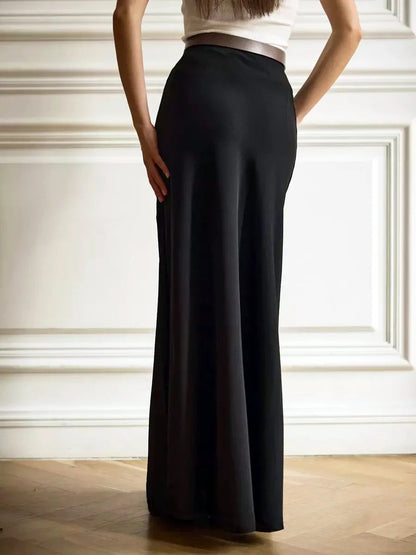 Lavisa - Satin Fishtail Maxi Skirt