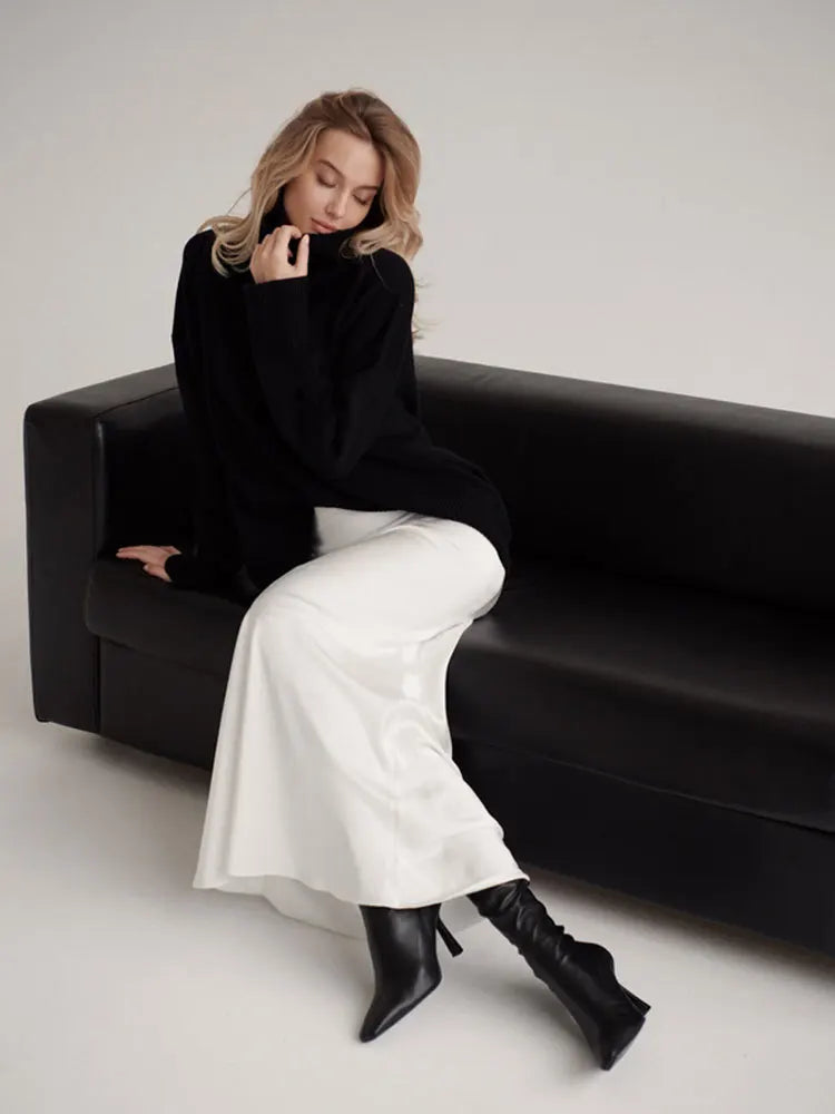 Lavisa - Satin Fishtail Maxi Skirt