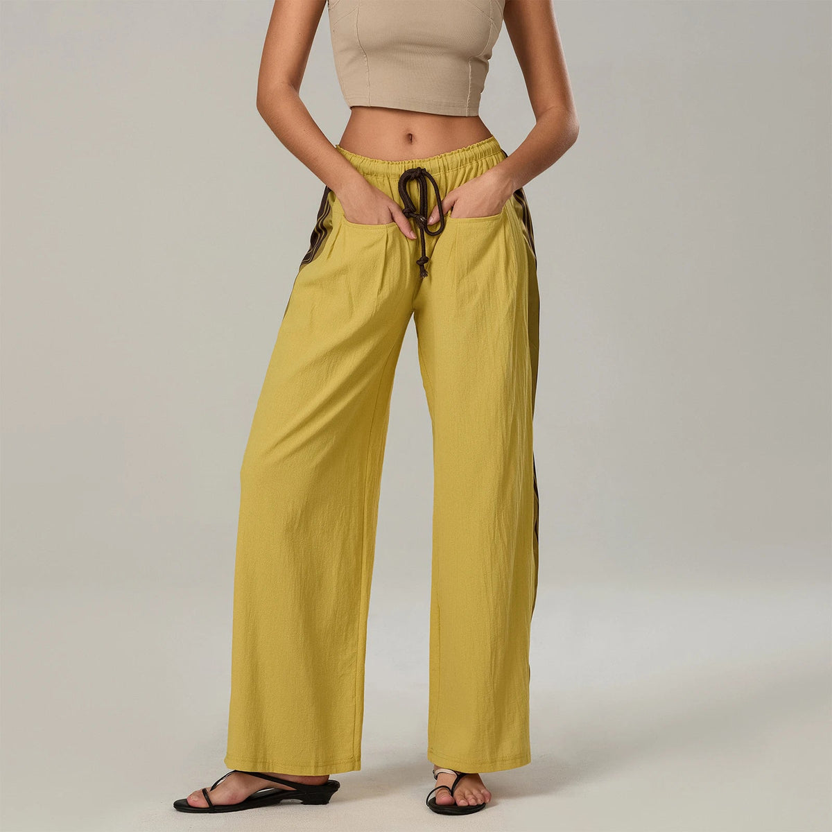 Lavisa - Side Striped High Waisted Active Joggers