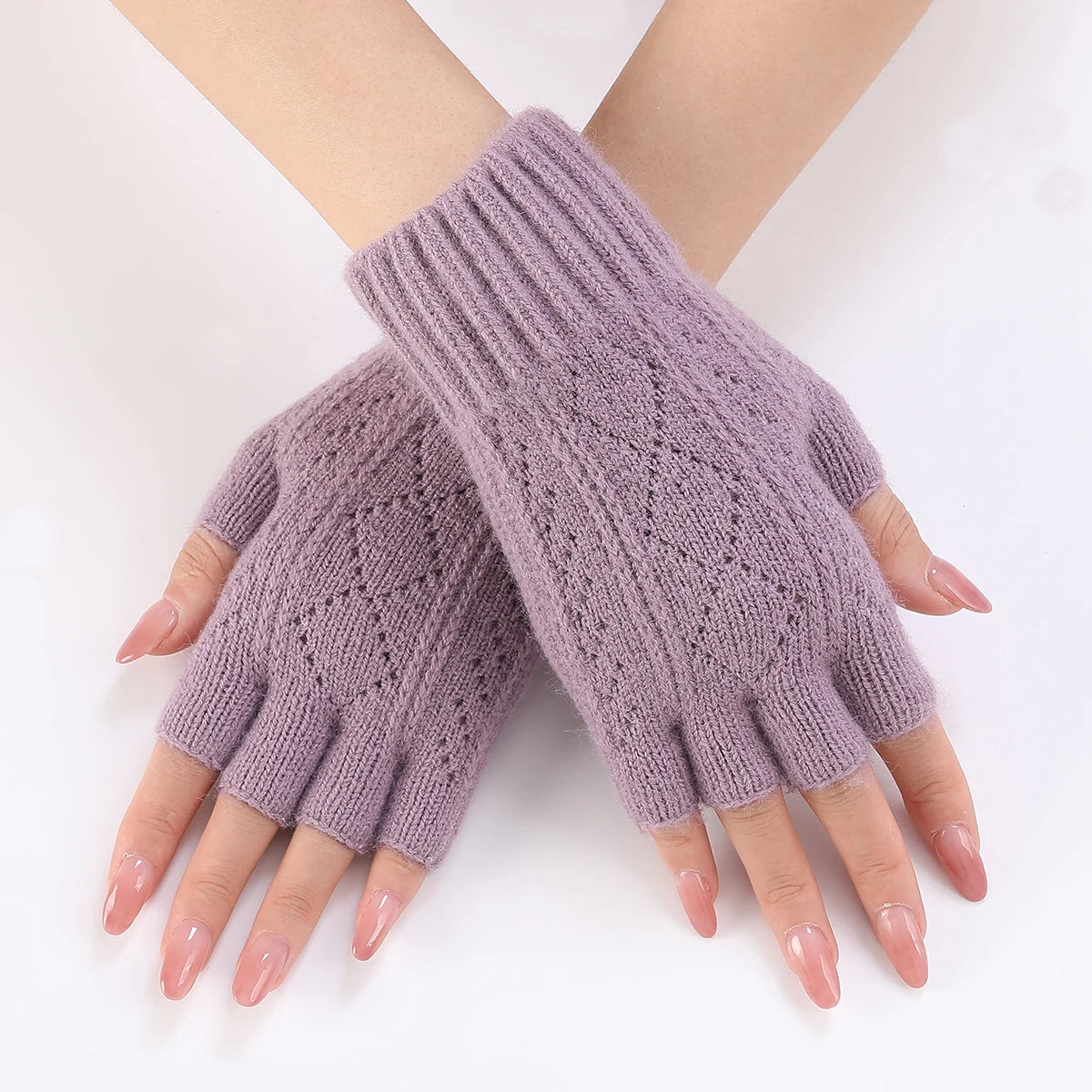 Lavisa - Soft Knit Fingerless Gloves