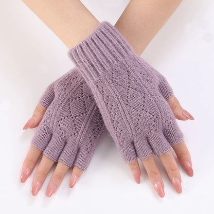 Lavisa - Soft Knit Fingerless Gloves