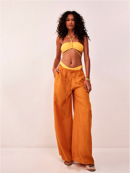 Lavisa - Solara Wide Leg Linen Trousers