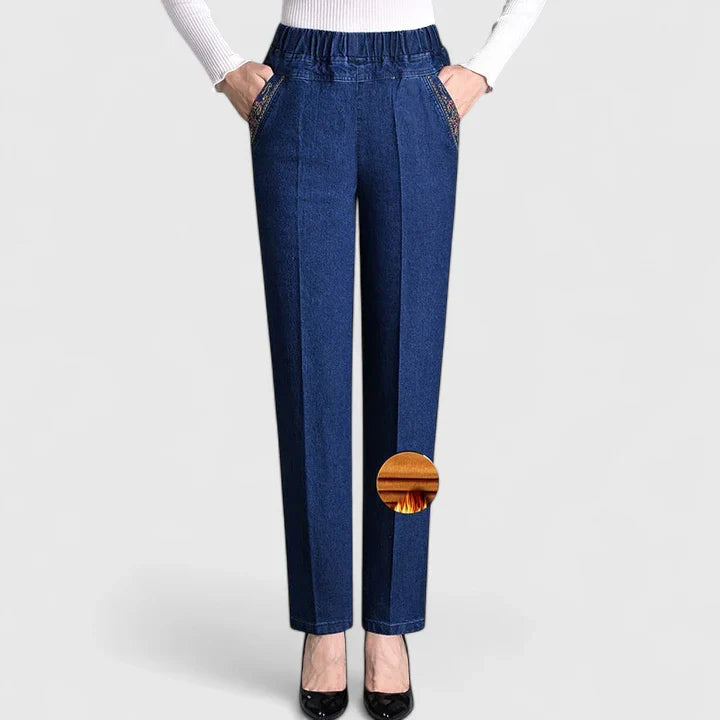 Lavisa - Sophisticated Straight Leg Pants with Pockets