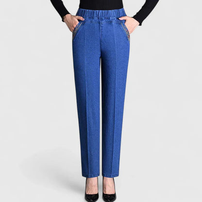 Lavisa - Sophisticated Straight Leg Pants with Pockets