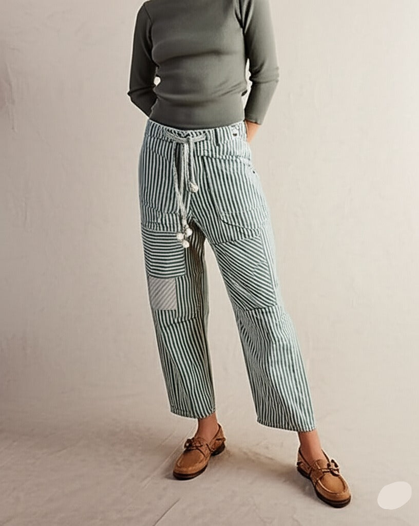 Lavisa - The Cove Striped Drawstring Pants