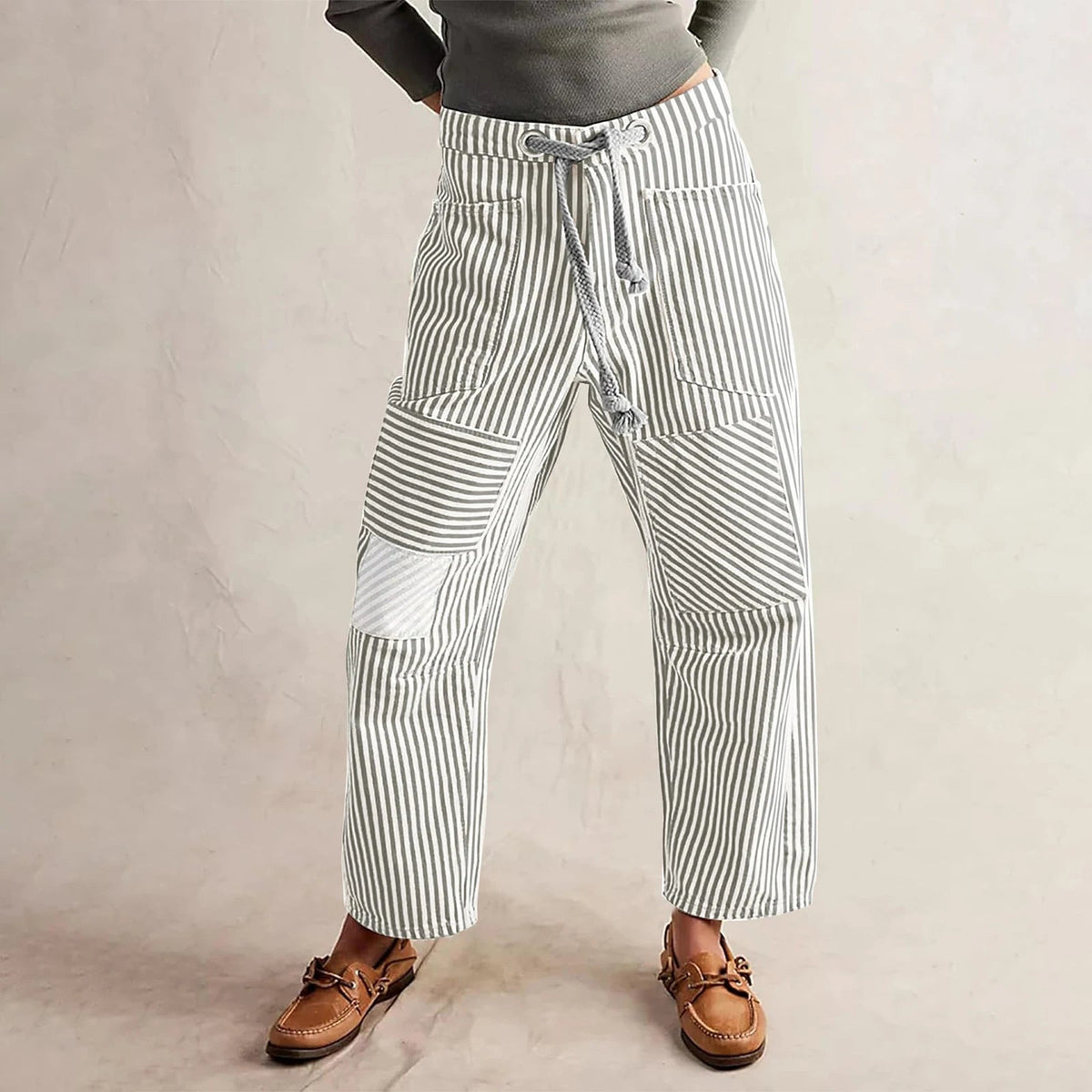 Lavisa - The Cove Striped Drawstring Pants
