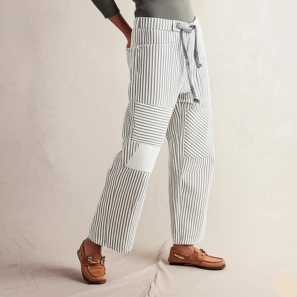Lavisa - The Cove Striped Drawstring Pants