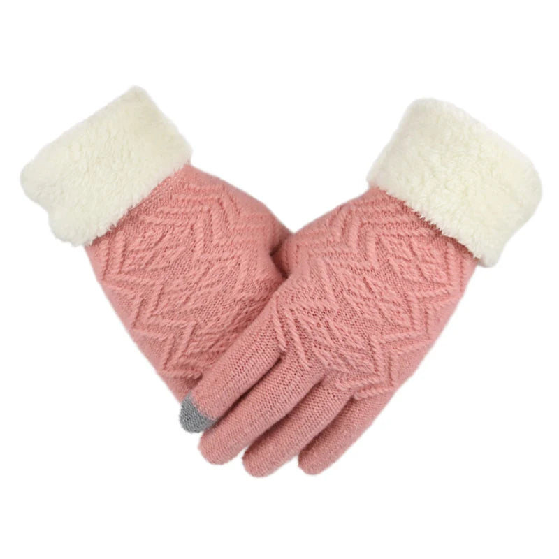 Lavisa - Touch Screen Knitted Gloves with Plush Lining