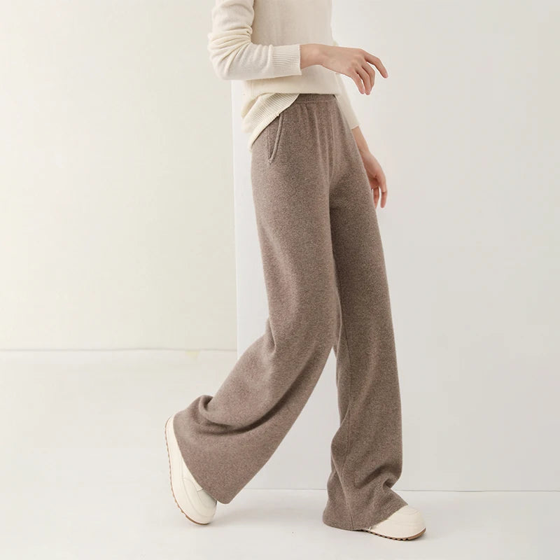 Lavisa - Wide Leg Merino Wool Lounge Sweatpants