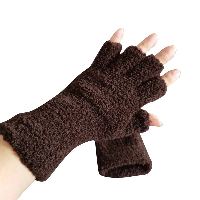 Lavisa - Winter Comfort Knit Half Finger Gloves