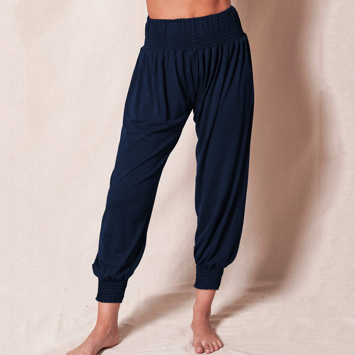 Lavisa - Women's Ankle Cuff Jogger Pants - Relaxed Elastic Waist Trousers