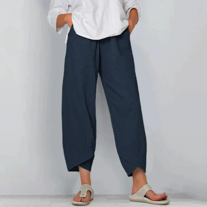 Lavisa - Women's Casual Loose Fit Ankle Length Trousers