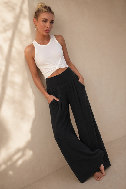 Lavisa - Womens Flowy Wide Leg Beach Pants