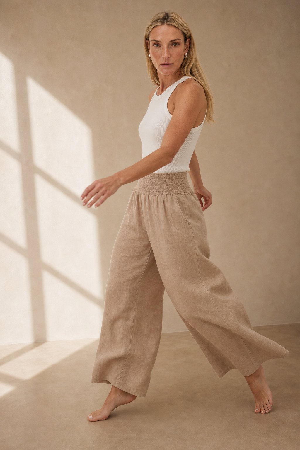 Lavisa - Womens Flowy Wide Leg Beach Pants