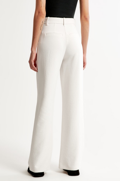 Lavisa - Women's High Rise Wide Leg Pants - Flowy Tailored Dress Trousers