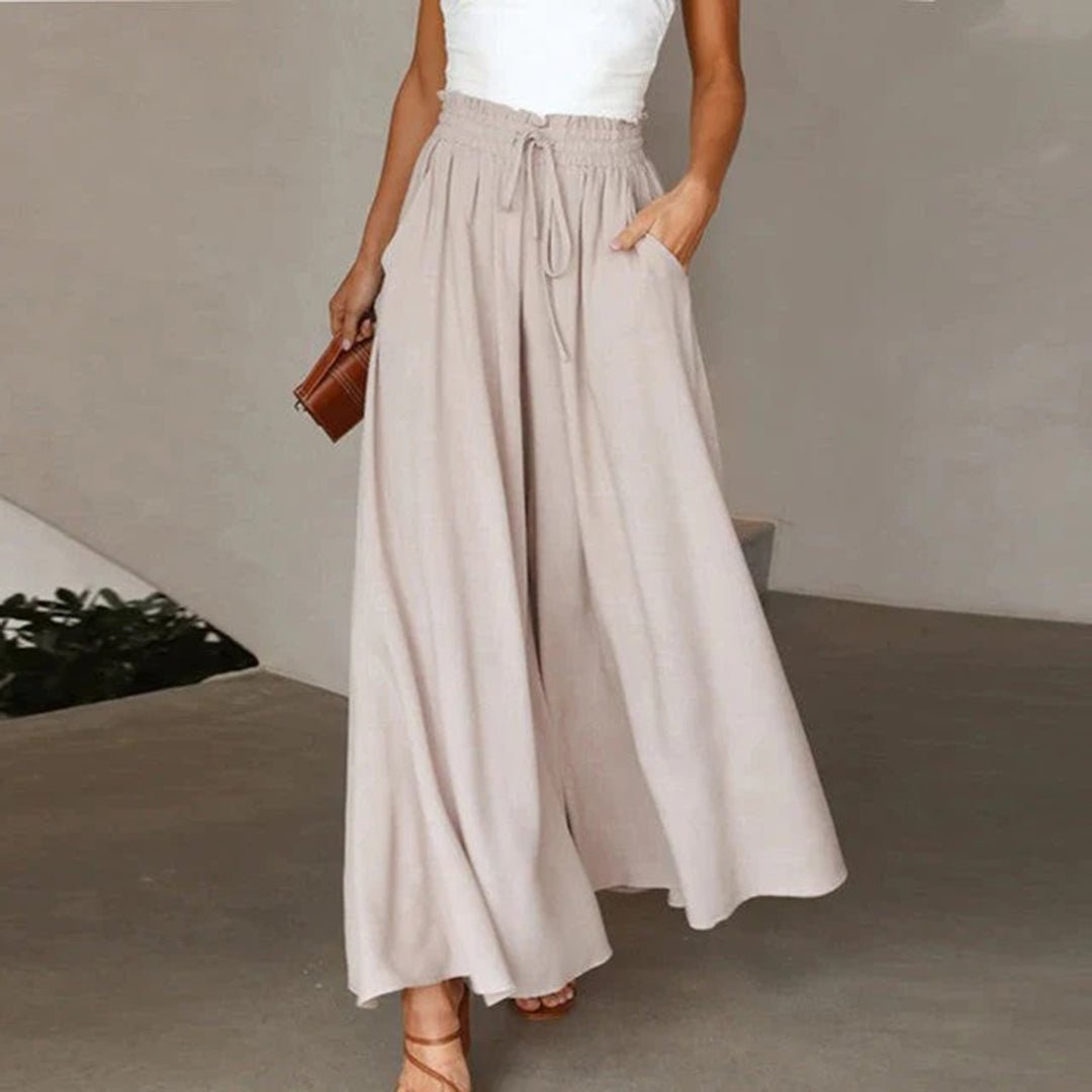 Lavisa - Womens High Waist Wide Leg Pants