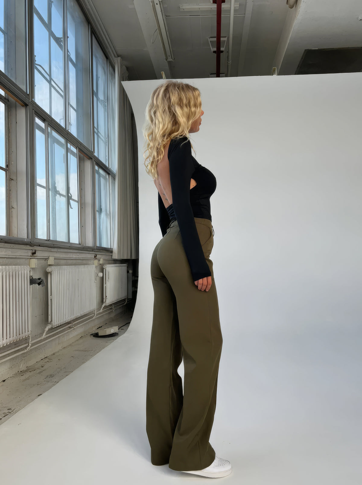 Lavisa - Women's High Waisted Straight Leg Dress Pants