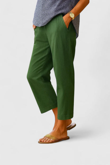 Lavisa - Women's Straight Leg Pants with Pockets