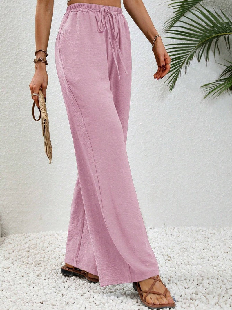 Lavisa - Women's Wide Leg Drawstring Pants