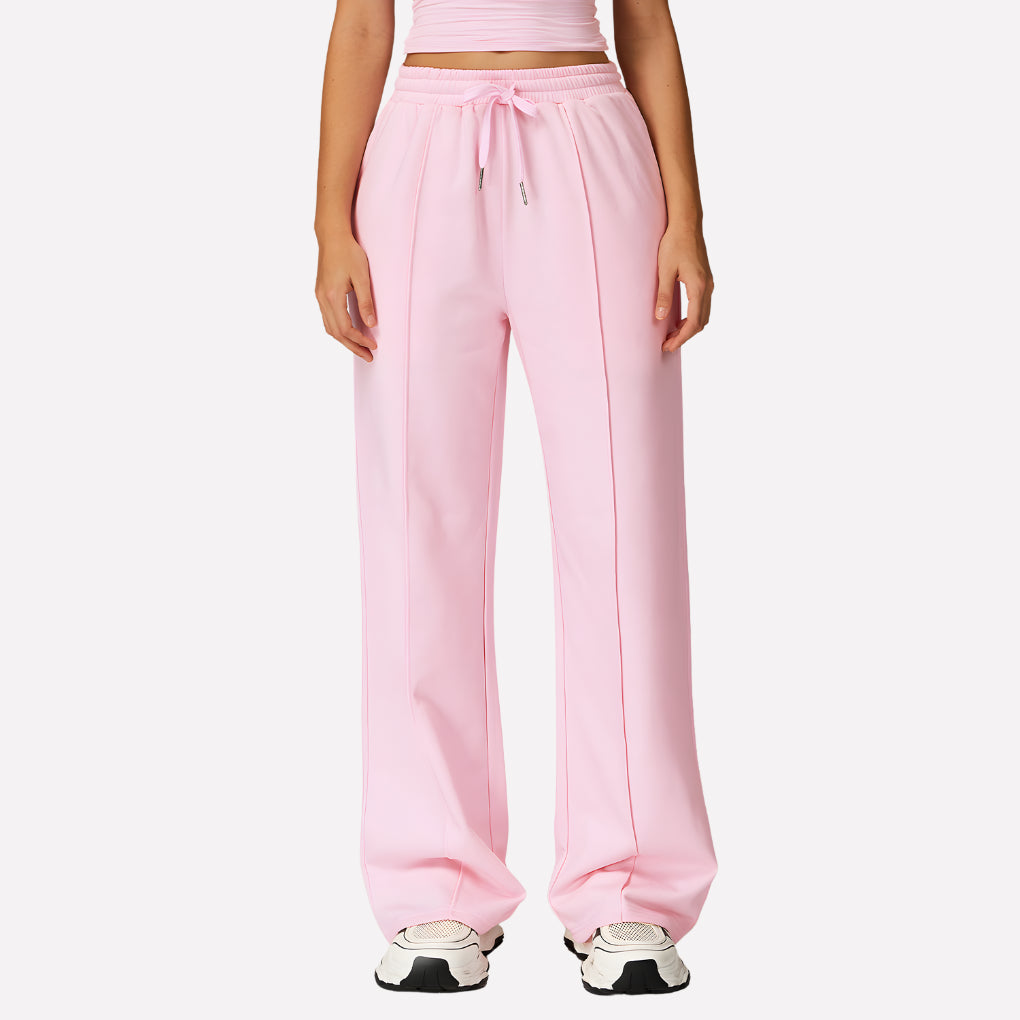Lavisa - Women's Wide Leg Lounge Sweatpants - Drawstring High Waist