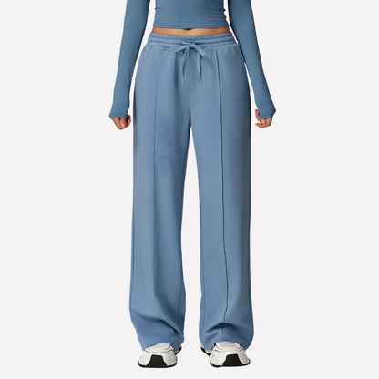 Lavisa - Women's Wide Leg Lounge Sweatpants - Drawstring High Waist