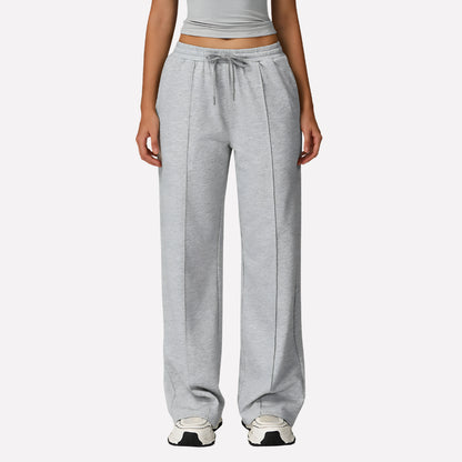 Lavisa - Women's Wide Leg Lounge Sweatpants - Drawstring High Waist