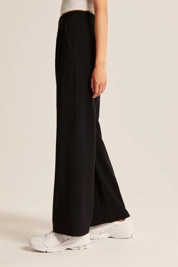 Lavisa - Women's Wide Leg Trousers High Waist Flowy Dress Pants
