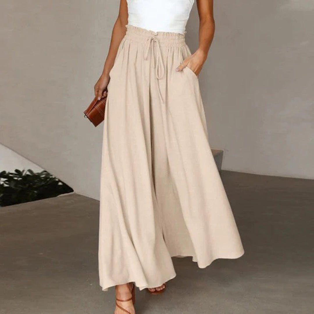 Lavisa - Womens High Waist Wide Leg Pants