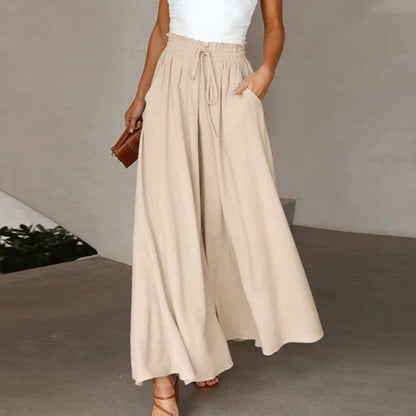 Lavisa - Womens High Waist Wide Leg Pants