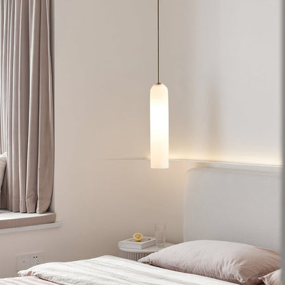 Lavisa - Long Milk Glass Bottle Pendant Light