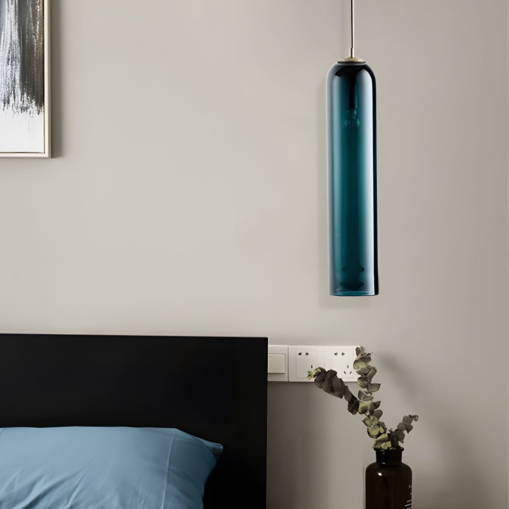 Lavisa - Long Milk Glass Bottle Pendant Light